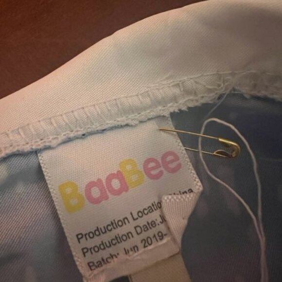 Santa workshop girl Christmas Dress  By BaaBee  Blue With Winter Scene Print - Picture 6 of 7